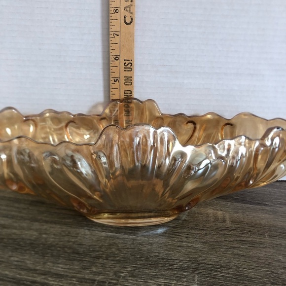 Vtg Jeannette Glass Marigold Carnival Glass Bowl - Picture 14 of 14